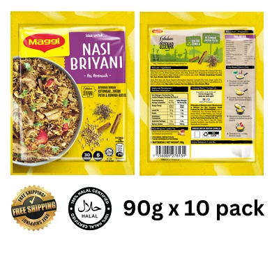 Paquete de 10 pasta mezcla receta arroz Briyani original MAGGI® 90 gm | ENVÍO GRATUITO Foto 1 de 4