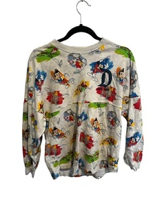 DISNEYLAND RESORT Womens SPIRIT JERSEY Ink Paint Allover Dumbo Pinocchio XS - Picture 1 of 7