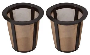 Cestas de filtro de café reutilizables Gold Tone K-Cup, paquete de 2 - Imagen 1 de 1