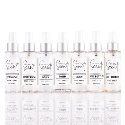 PROJECT SCENT Body Spray Eau de Toilette 100ml | Dupe Perfume/Aftershave | Vegan | UK Made | E