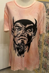 Vintage TShirt Evil Devil's Lucifer Horns Harvest Halloween Tie Dyed Horror NWT - Picture 1 of 13