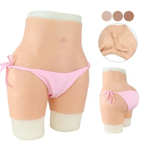 Men Silicone Underwear Fake Vagina Pants Sexy Butt Shemale CosplayI8 - Picture 1 of 22