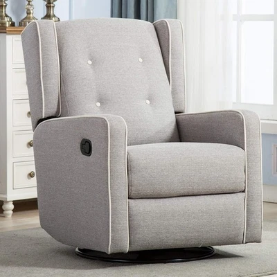 CANMOV Swivel Rocker Recliner Chair, Nursery Glider Chair, Nursery Rocking Chair - Image 1 of 4