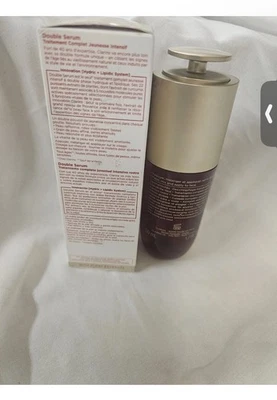 Clarins Paris Double Serum Concentrado Completo Desafiador de Idade 50ml/1,7oz Novo Na Caixa - Imagem 1 de 4