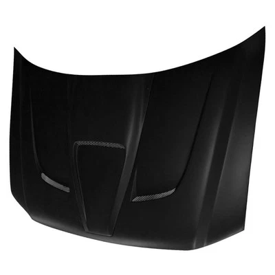 For Ford F-150 2004-2008 Duraflex 113339 Shark Style Fiberglass Hood Unpainted - Image 1 of 4
