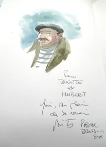 ALBUM BD "ENTRE TERRE ET MER" 2015 Dessin original LE SAËC MONTS D'ARREE - Picture 1 of 8