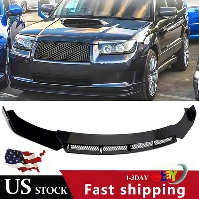 Kit de carrocería divisor alerón labial parachoques delantero brillo para Subaru Forester Limited Foto 1 de 4