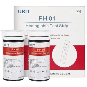 Tira de prueba de análisis de hemoglobina rápido URIT 50 piezas EXP vvn - Imagen 1 de 5