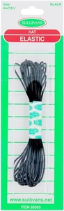 Sullivans Hat Elastic, 4 Meter Length, Black - Picture 1 of 12
