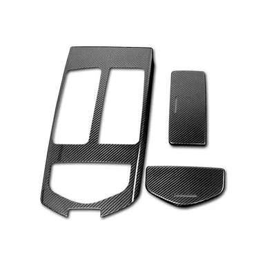 Cubierta de panel de cambio de marchas de fibra de carbono real para Maserati Quattroporte 17-21 Foto 1 de 4
