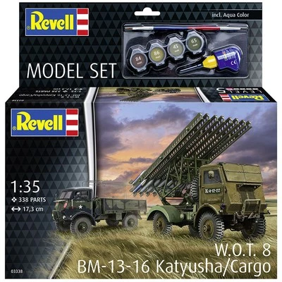 Kit de pegamento de pintura modelo de carga Katyusha Revell 1/35 militar WOT 8 BM-13-16