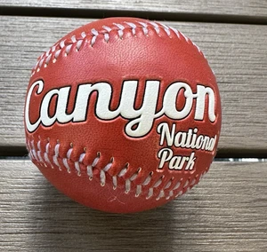 Grand Canyon National Park USA Spellout Collectible Souvenir Baseball Ball Red - Picture 1 of 6