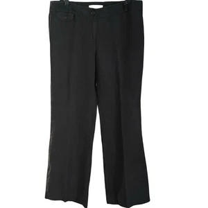 Pantalones Ann Taylor Loft 100 % lino para mujer 12 pierna ancha informales ligeros - Imagen 1 de 5