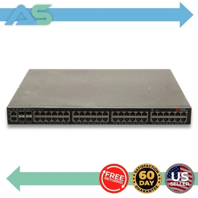 Brocade ICX 6450-48P Red Gigabit Ethernet 48 Puertos POE+ Switch 4 SFP+ Foto 1 de 4