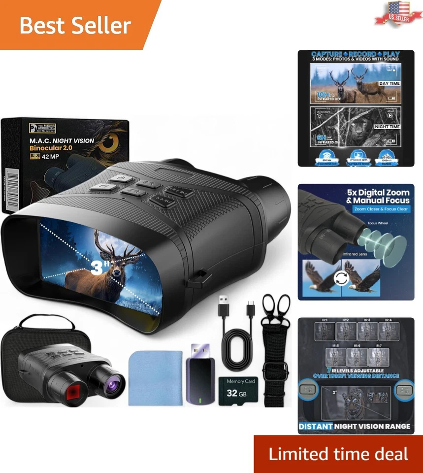 M. A. C. Digital Night Vision Binoculars - Perfect Gift for Adventurers - Image 1 of 4