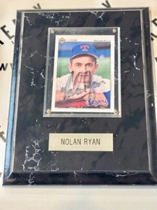 Targa carta mazzo superiore firmata Nolan Ryan 1992 - Foto 1 di 3