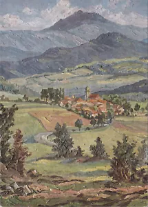 Alte Kunstpostkarte - Konrad Lackerbeck - Lam mit Arber im Bayr. Wald - Bild 1 von 1