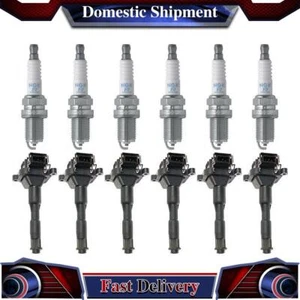 12X NGK Standard Ignition Ignition Coil Spark Plug For 1998 1999 BMW 323is - Picture 1 of 11