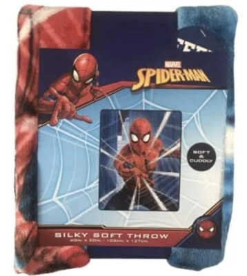 Marvel Spider-man tiro suave sedoso 40 pulgadas. x 50 pulgadas. Nuevo con etiquetas Foto 1 de 2