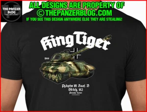 Camiseta King Tiger Porsche Panzer Segunda Guerra Mundial Tanque Alemán Versión 1 - Imagen 1 de 49