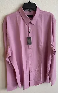 DiBanGu Men's Shirts Long Sleeve Casual Button Down Dress Shirt Silk Purple~ NWT - Picture 1 of 19