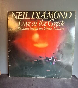 NEIL DIAMOND: LOVE AT THE GREEK (1977 vinyl 2LP set) - Picture 1 of 3