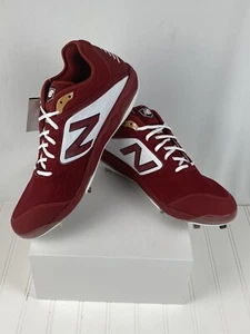 New Balance 3000v4 Mens Metal Baseball Cleats Size 16 D Maroon White L3000MW4 - Picture 1 of 8