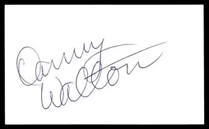Scheda indice AUTO autentica firmata DANNY WALTON YANKEES - Foto 1 di 2