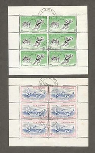 New Zealand B52a -B53a, 4 used souvenir sheets 1 & 2 printing, cat $150 [ 796- - Picture 1 of 2