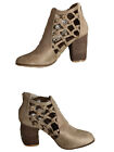 WILD G Womens size 8 FAX SUEDE ZIPPER BACK STRAPY HEELS