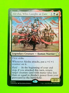 MTG  Foundations - Alesha, Who Laughs at Fate - Rare Foil - Picture 1 of 2