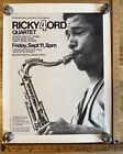 RICKY FORD QUARTET Original 1970's/1980's Show Poster 17"x22" Jimmy Cobb NY