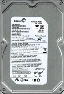 Seagate ST3200827AS P/N: 9BD13E-304 F/W: 3.AAH 200GB TK - Picture 1 of 1