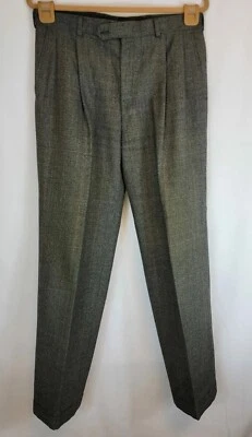 Pantalones de vestir vintage de lana Burberrys para hombre talla 32 verde  Foto 1 de 3