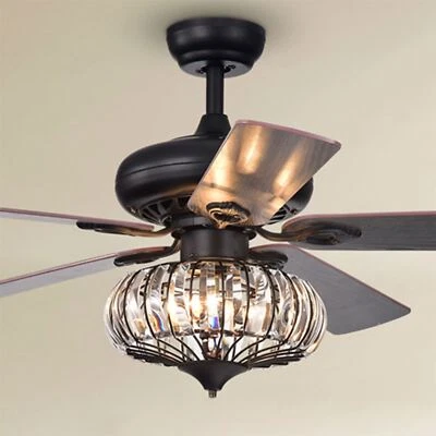 Chrysaor 3-light Crystal Matte Black Ceiling Fan Remote - Image 1 of 4
