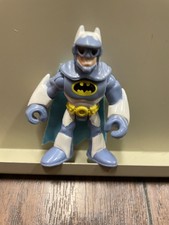 DC Comics Super Friends Blue White Arctic Batman 3” Figure Cape Imaginext 2008