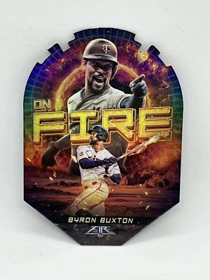 2022 Topps Fire MLB On Fire BYRON BUXTON Minnesota Twins Insert EF-27 - Image 1 of 3