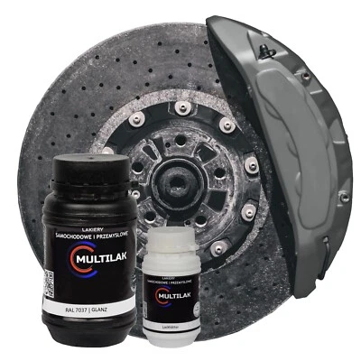 MULTILAK BREMSSATTELLACK RAL 7037   Staubgrau  hitzebeständig GLANZ - Bild 1 von 3