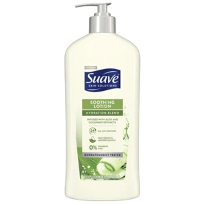 Suave Skin Solutions Body Lotion Soothing Moisturizer with Aloe 18 oz Pack of 6 - Picture 1 of 1