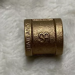 Merit Brass XNL111-08 3/4? Fitting Lead Free Brass Pipe Coupling (Pack of 3) - Picture 1 of 8