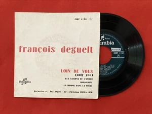 FRANÇOIS DEGUELT LOIN DE VOUS SAISONS L’AMOUR MARJOLAINE 1128 VG++ VINYLE 45T EP - Foto 1 di 4
