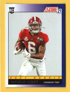2021 Score '91 Throwback Rookies #TB4 DeVonta Smith RC Alabama, Philadelphia - Picture 1 of 2