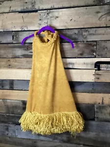 Micas Mustard Cover Up Terry Cloth Dress Medium - Picture 1 of 2