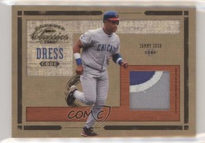 2004 Donruss Classics Dress Code Game-Worn Jersey Prime /25 Sammy Sosa #DC-20