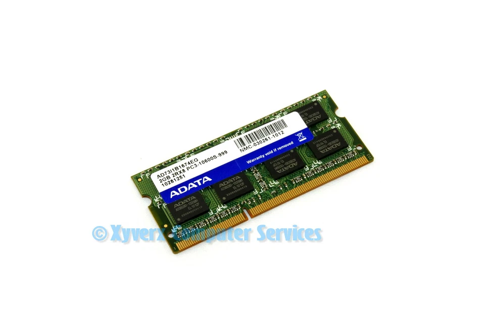 AD73I1B1674EG GENUINE ORIGINAL ADATA DDR-3 2GB 10600S LAPTOP MEMORY (CA612) - Image 1 of 2