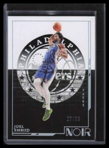 2021-22 Panini Noir Holo Silver 140 Joel Embiid I 20/35 Icon Edition