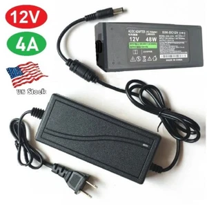 12V 4A AC/DC Adapter (power brick) Power Supply for CCTV / Home Electronics - Picture 1 of 8