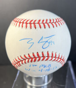 Tony Cingrani Autographed Official MLB Rawlings Baseball W/Insc. Reds Dodgers