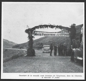 1938  --  OUVERTURE DE LA NOUVELLE ROUTE DE L ESPINOUSE EN CEVENNES . 3W526 - Picture 1 of 1