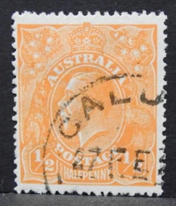 1914-1924 : Australia : Half Pence : Orange : KGV : Type 2 : (0884) - Picture 1 of 2